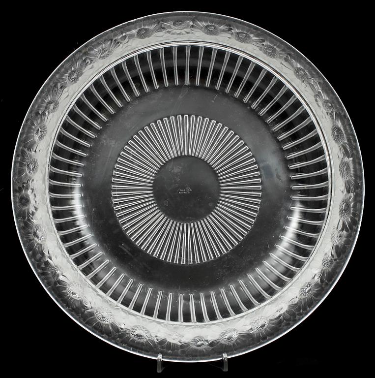 SKÅLFAT, glas. Lalique, Frankrike.