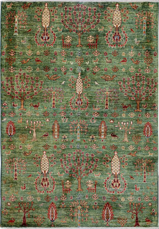 A carpet, Khorjin, ca 207 x 146 cm.