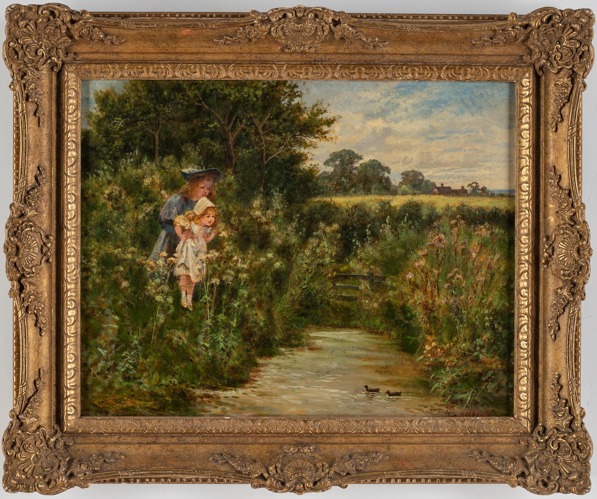 ERNEST WALBOURN, oil on canvas, signed.