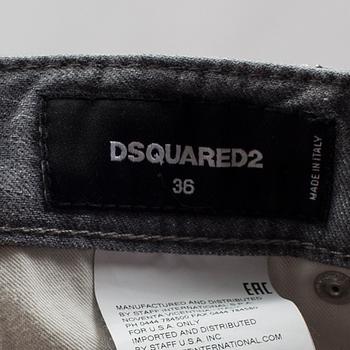 Jeans with tinsels by Dsquared.