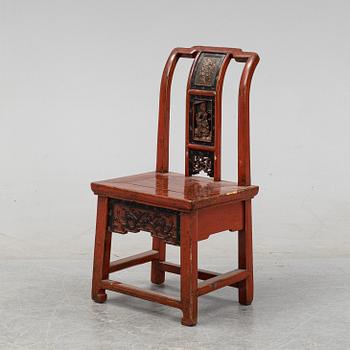 A chinese chair late 19th century.