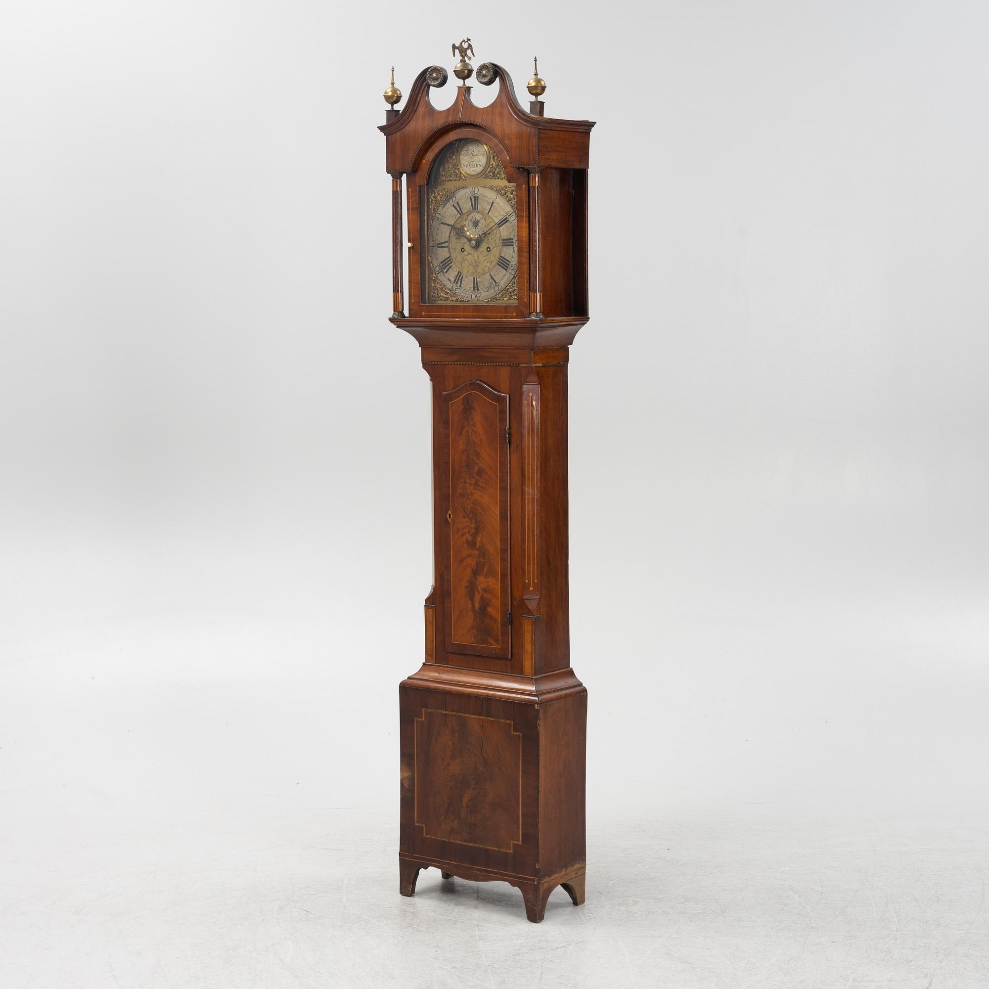 An English Longcase Clock, marked Thomas Brodrick Spalding, late 18th Century.