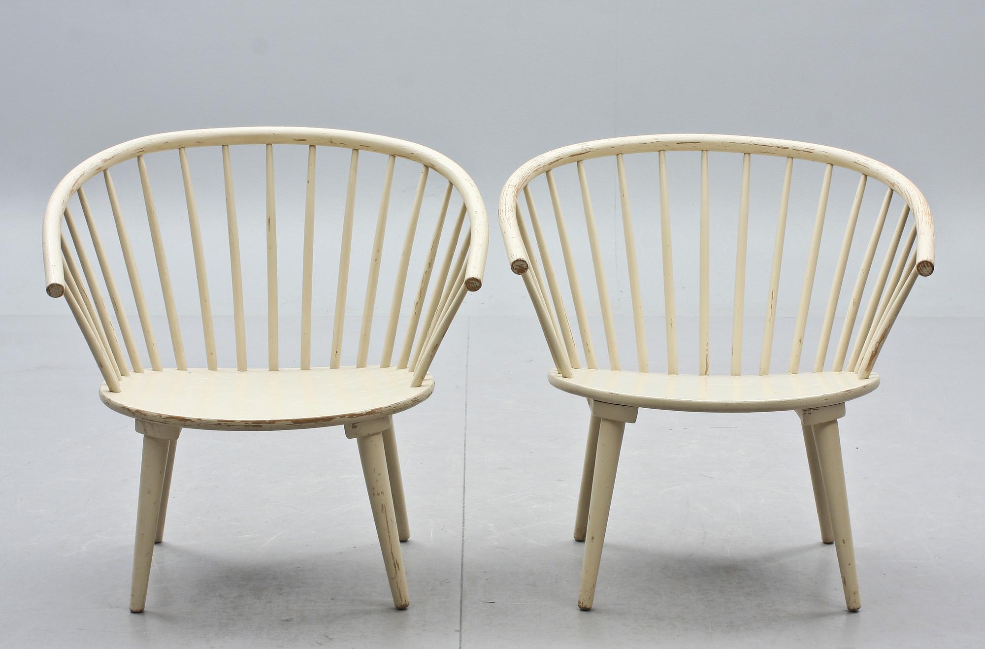 KARMSTOLAR, ett par, "Eker", Gillis Lundgren, IKEA, 1960-tal.