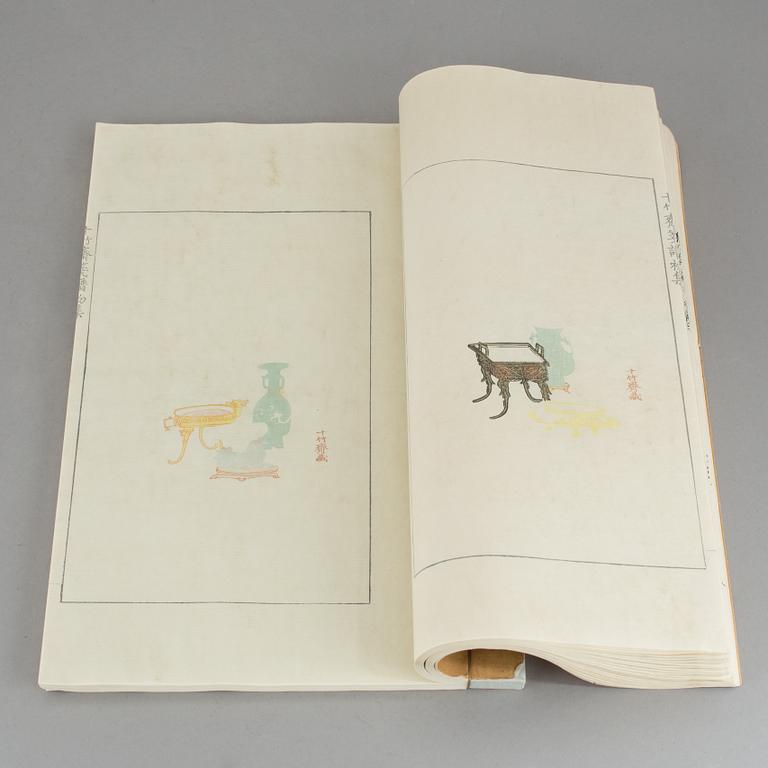 BÖCKER, 2st, Lao Tses heliga skrifer samt "Shi zhu zhai jian pu" Utgiven av Rong Bao Zhai, Peking, 1930-tal.