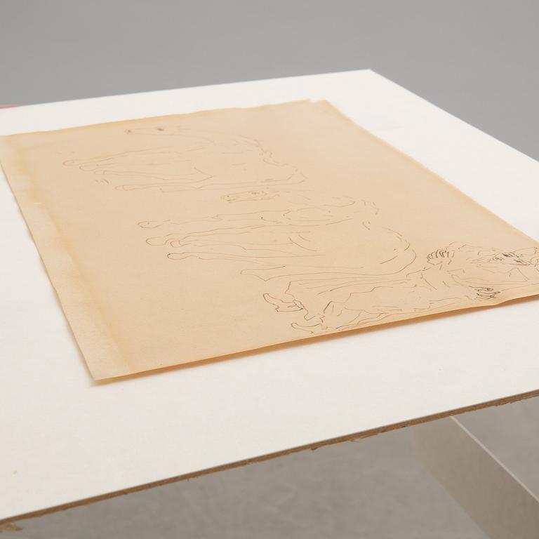 Carl Fredrik Hill, Horses with the military.