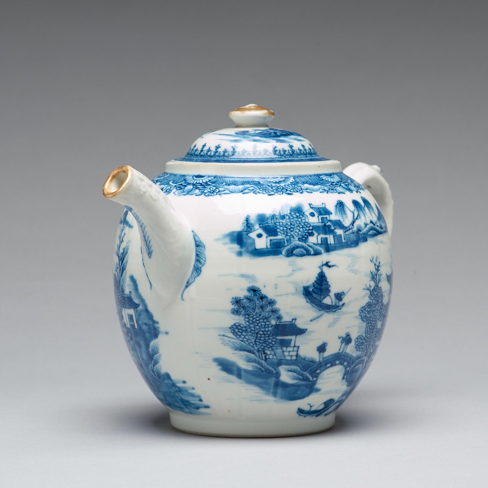 PUNCHKANNA med LOCK, kompaniporslin. Qingdynastin, Qianlong (1736-95).
