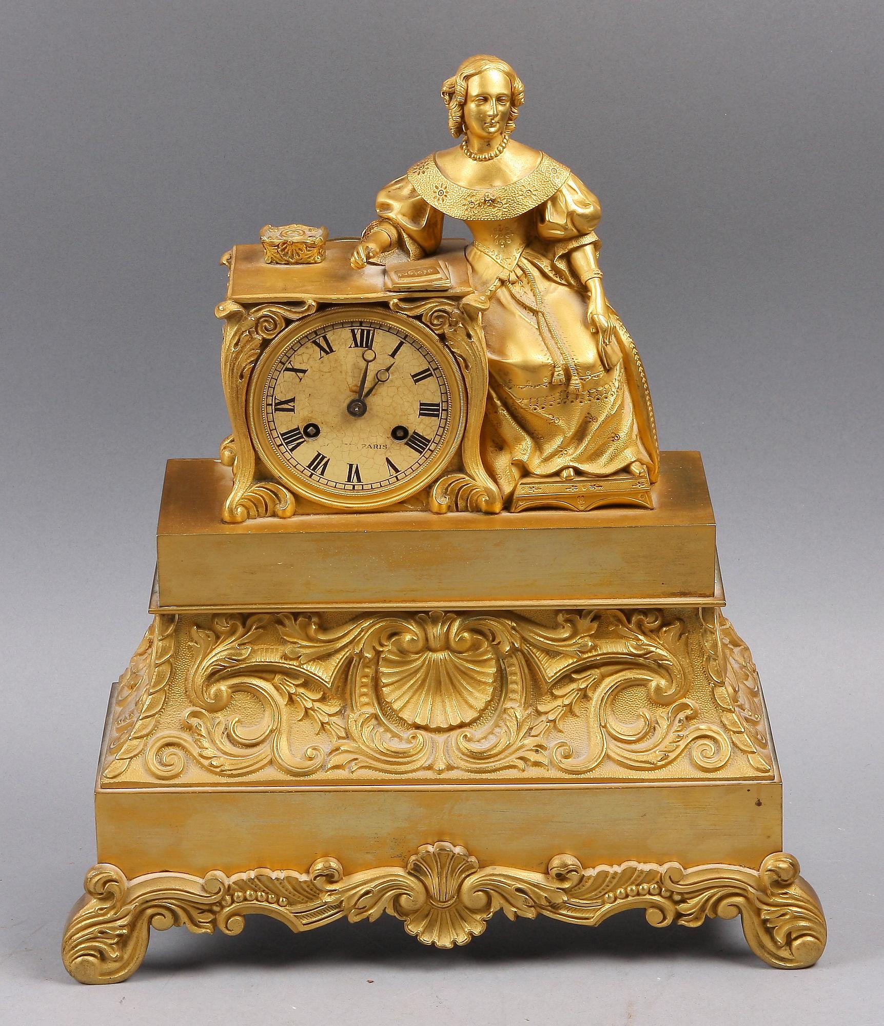 BORDSPENDYL, senempire, 1800-talets mitt.