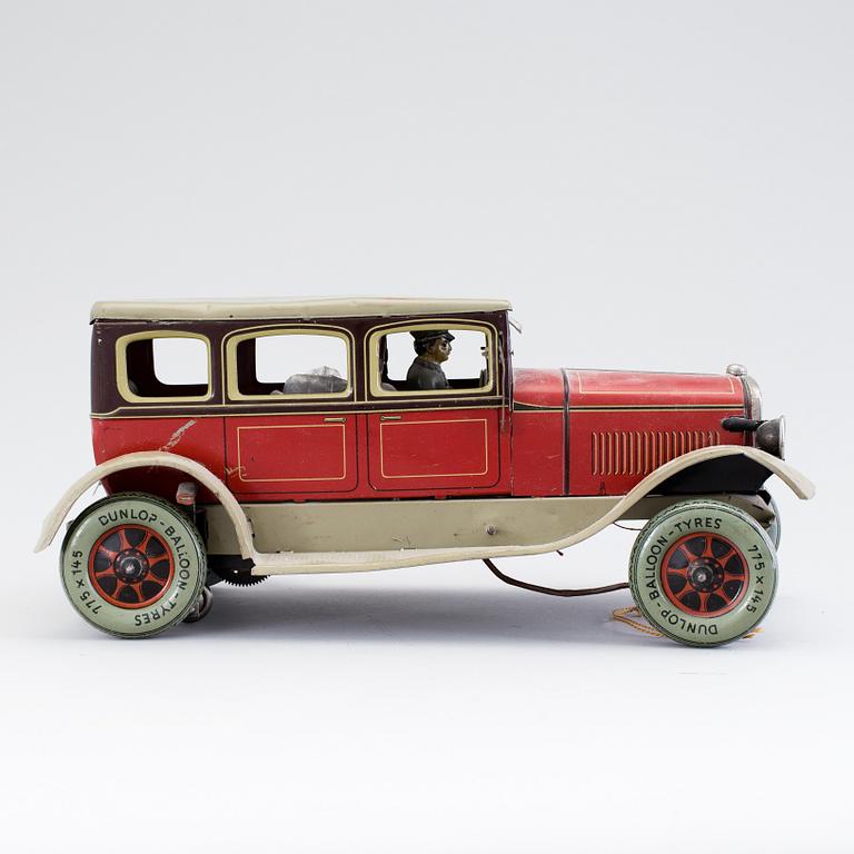 A tinplate limousine by Karl Bub, Germany 1930s.