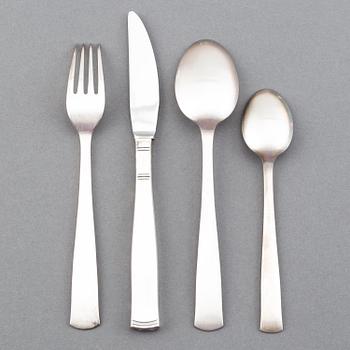 Jacob Ängman, silver cutlery, 32 pcs, Rosenholm, GAB.