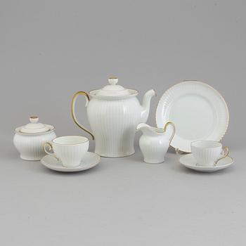 A 'Casablanca' porcelain coffe service by Arthur Percy for  Karlskrona porslinsfabrik, 37 pieces.