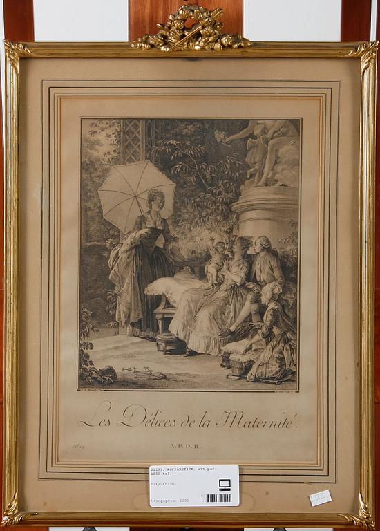 KOPPARSTICK, ett par. 1800-tal.