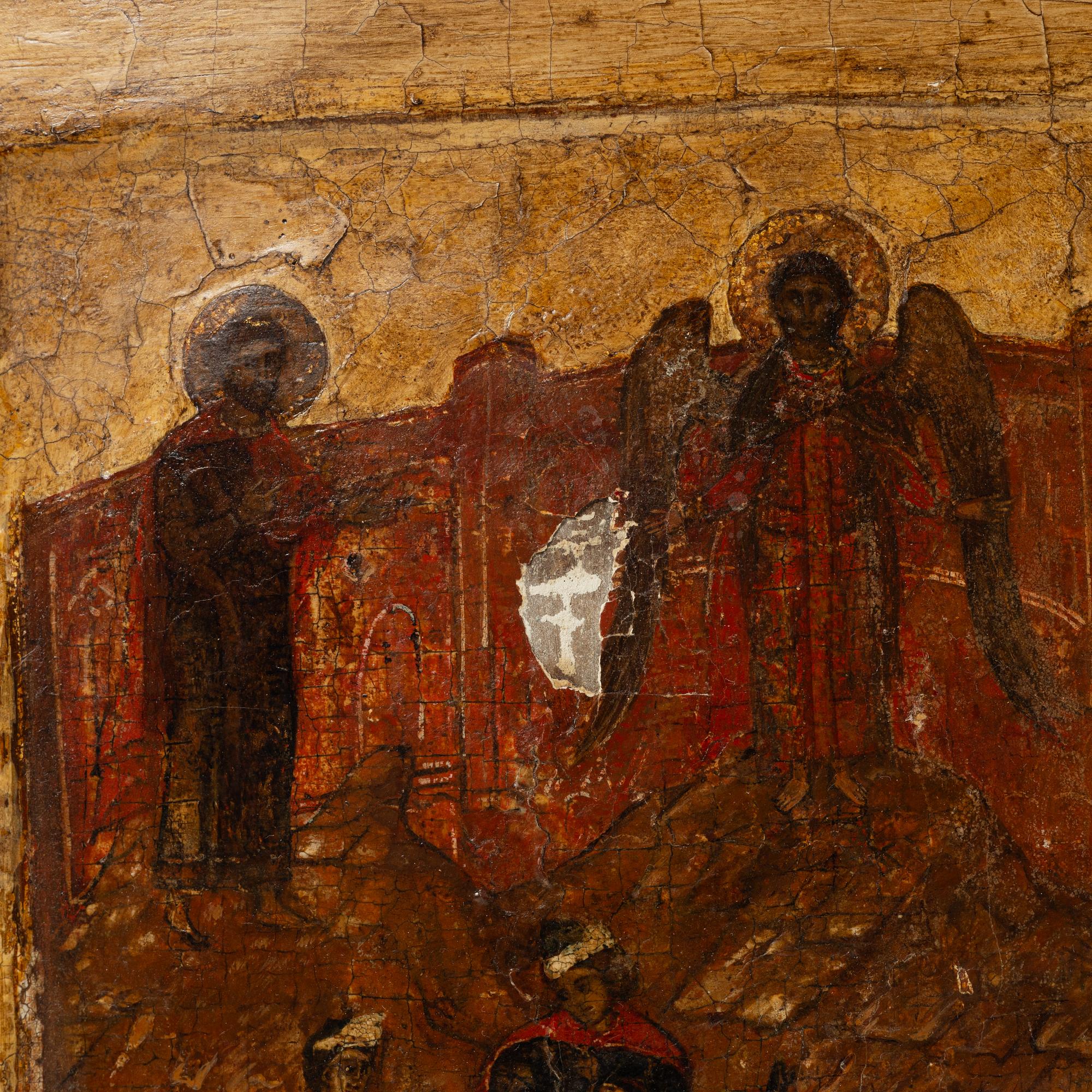 Ikon, Ryssland, 1800-tal, Jesu uppståndelse och nedstigning till de döda.