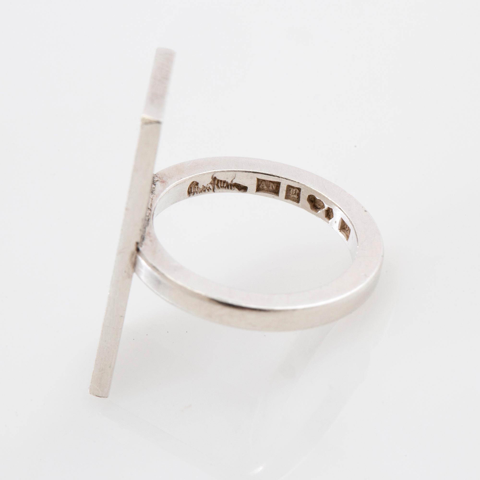 Wiwen Nilsson, Ring sterling silver, Lund 1964.