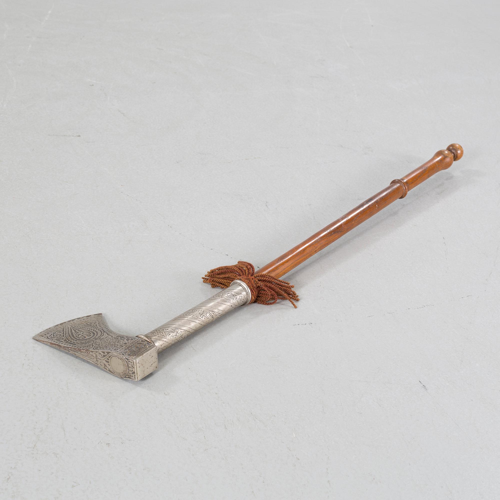 A decorative axe, early 20th century.