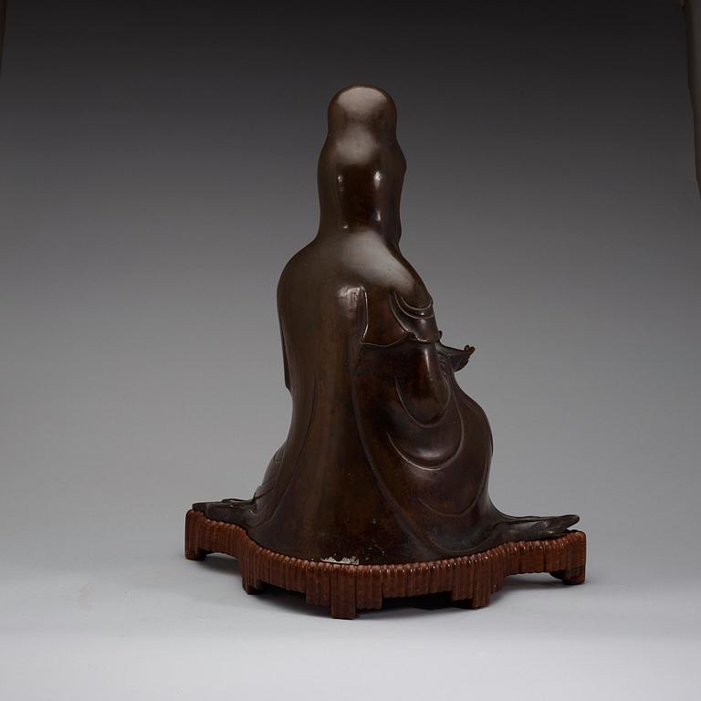 GUANYIN, brons. Mingdynastin 1600-tal.