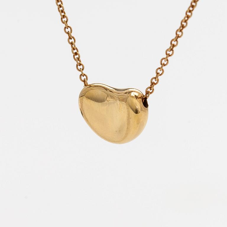 Tiffany & Co, Elsa Peretti, an 18K gold 'Bean' necklace.