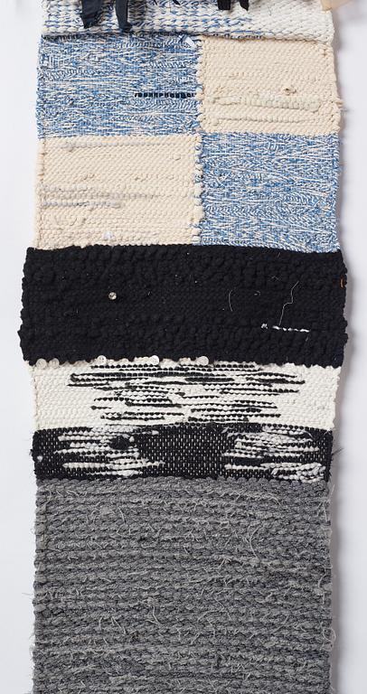 Linnéa Sjöberg, fabric, wood, buttons, signed and dated 2015.