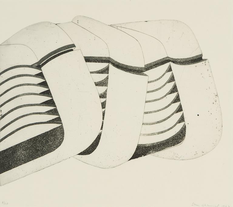 Sten Eklund, etching, 1965, signed 6/20.