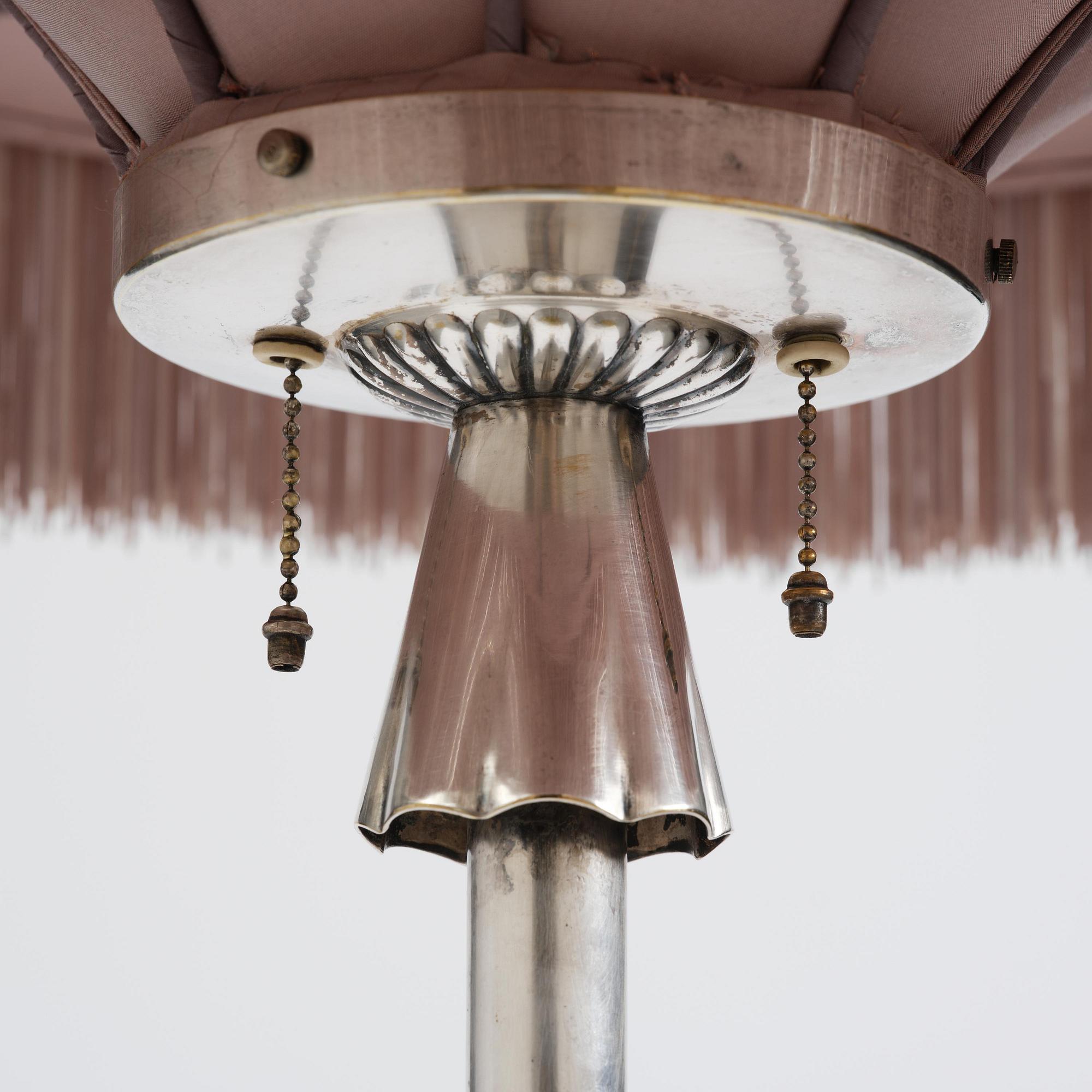 Elis Bergh, a Swedish Grace floor lamp, C.G. Hallberg, Stockholm, 1920s.