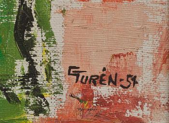 GRETA TURÉN, olja på duk, signerad och daterad- 57.