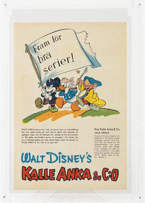 Serietidning, Kalle Anka & Co, nr 1, 1950.