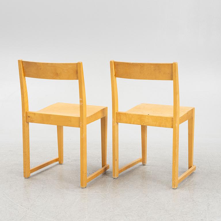 Chairs, 10 pcs, "Orkesterstolen", mid-20th century.
