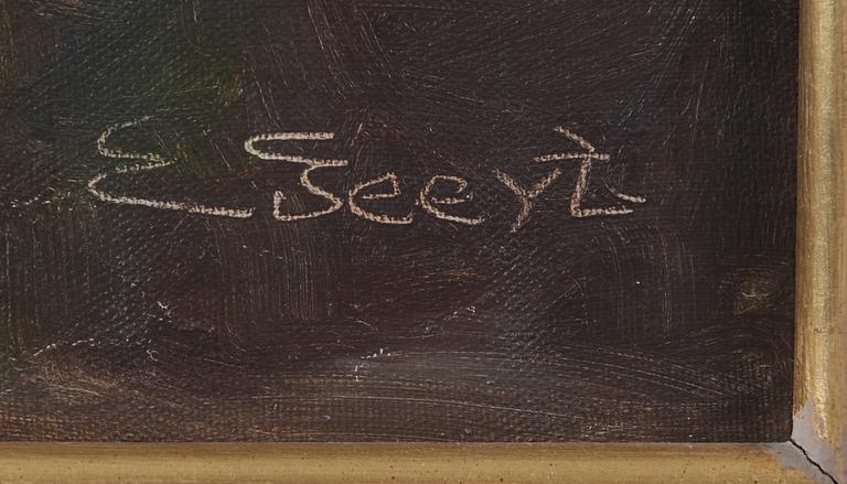 EDITH GEERT, olja på duk, sign.