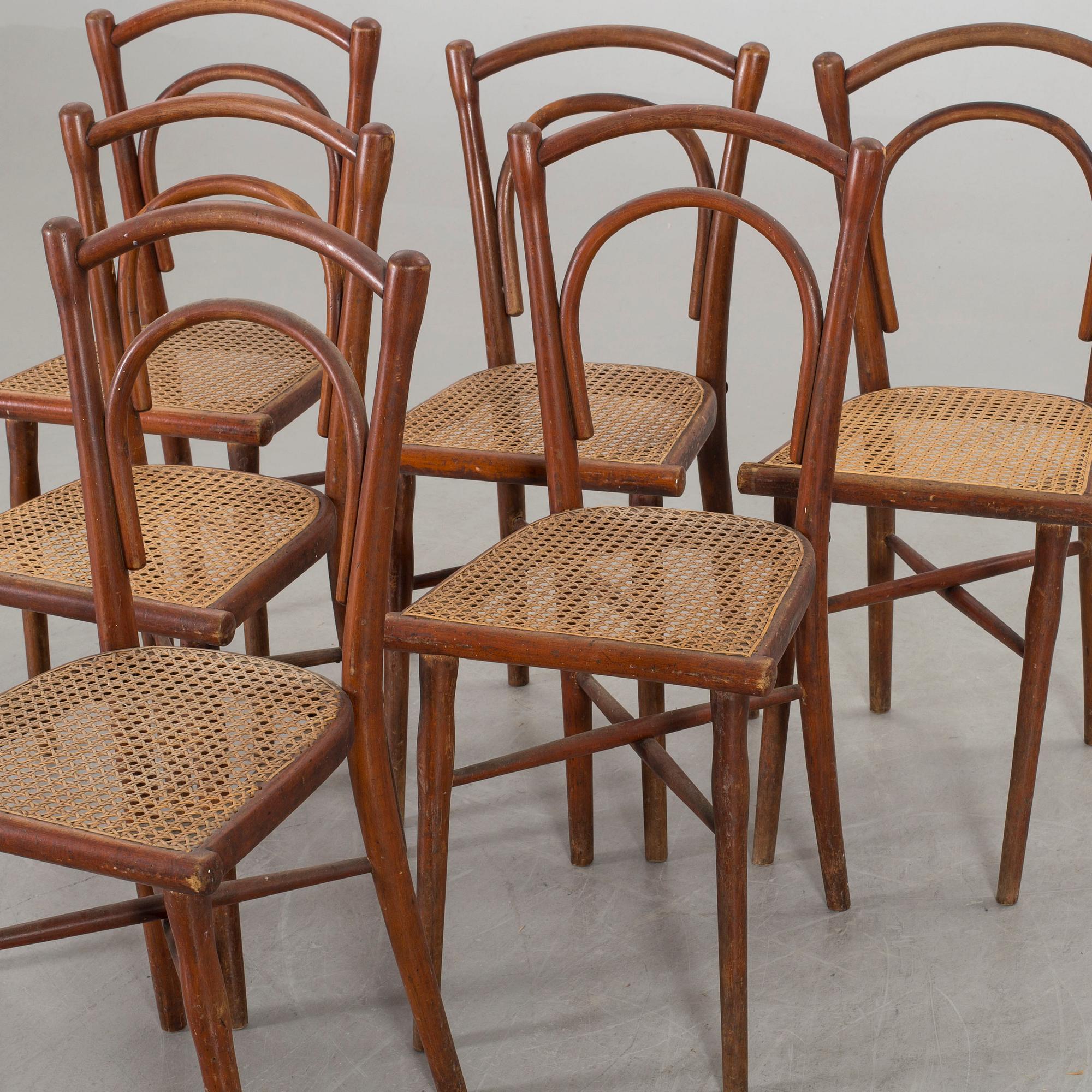 STOLAR 6 st Thonet 1900-talets första hälft.