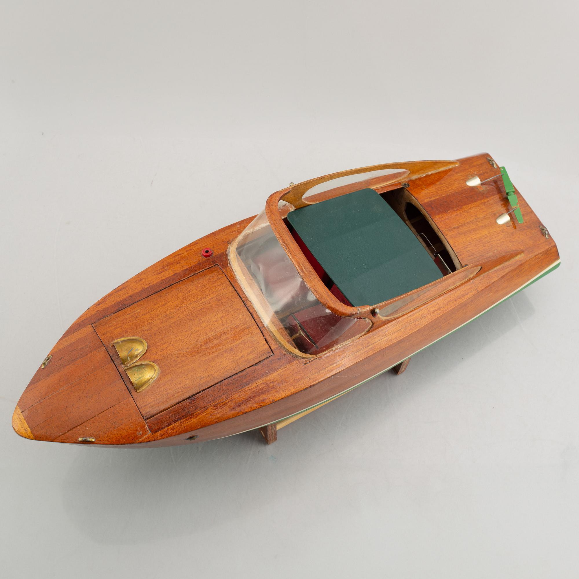 A boat model, 1950s.