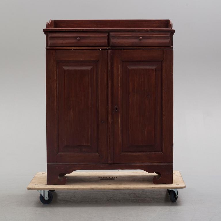 A 19th century painted cupboard.