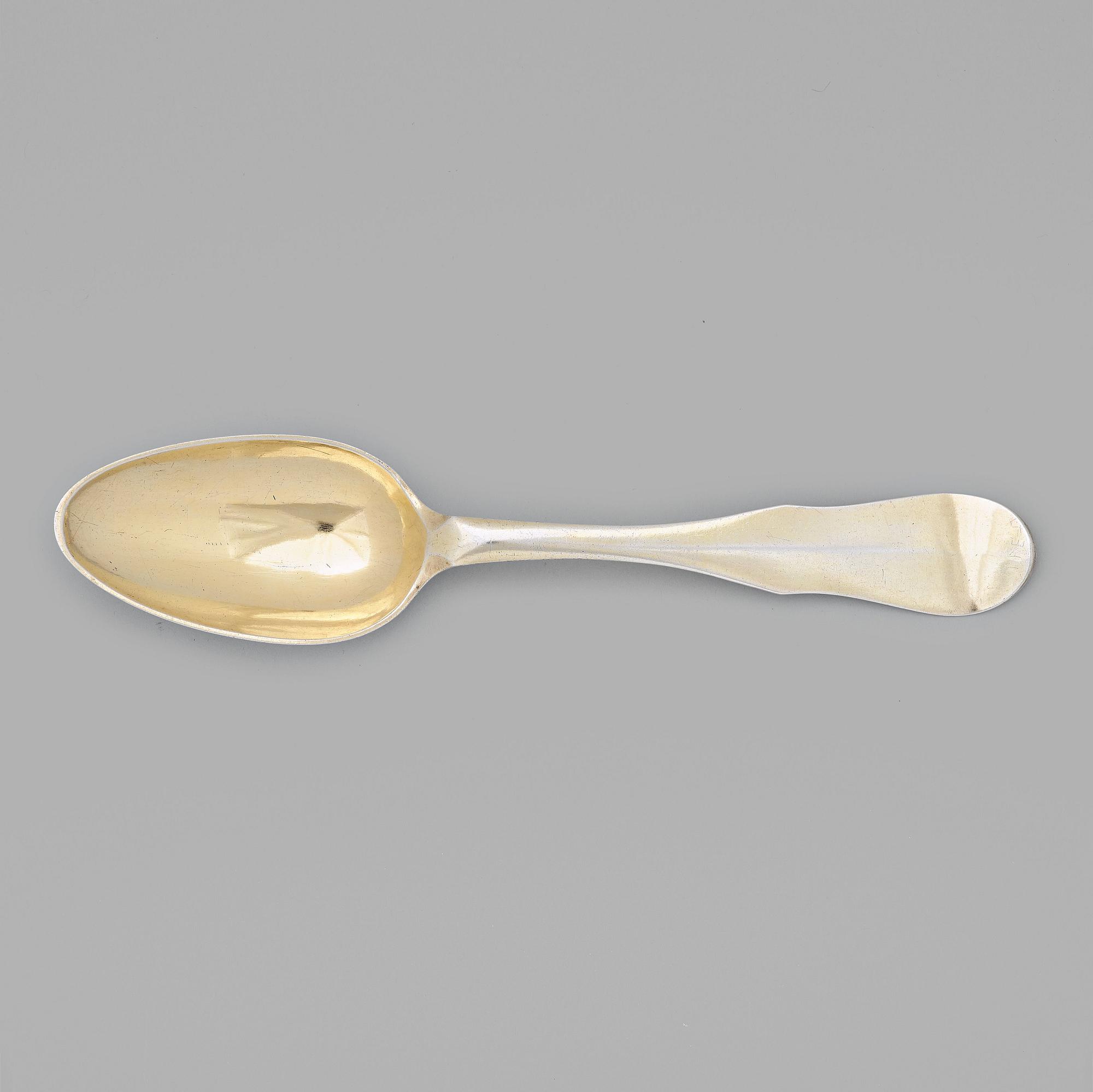 A Swedish early 19th century silver-gilt spoon, mark of Pehr Zethelius, Stockholm 1804.
