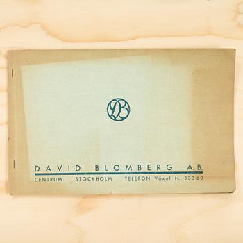 David Blomberg, a pair of macassar veneered beds, AB Svenska Möbelfabrikerna Bodafors, 1930's.