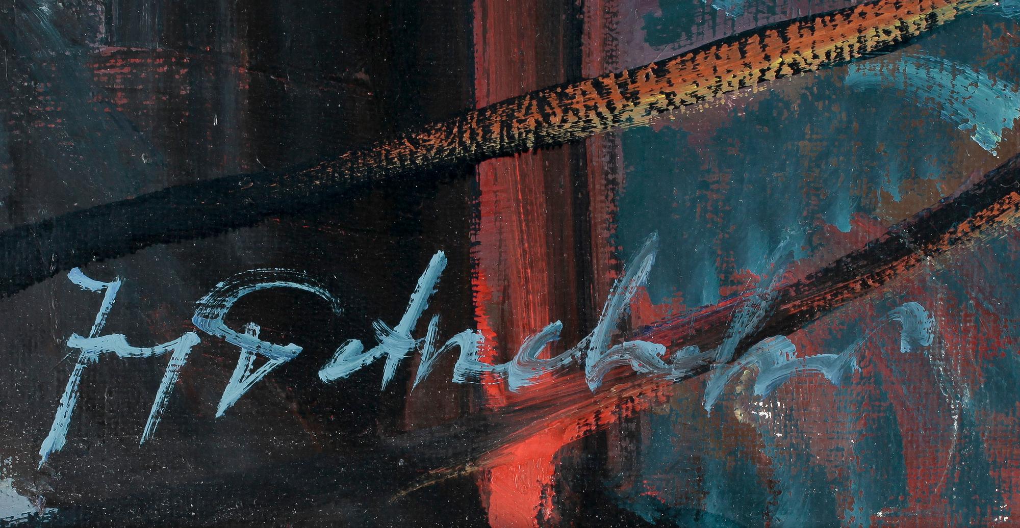 JERZY POTRZEBOWSKI, olja på duk, signerad.