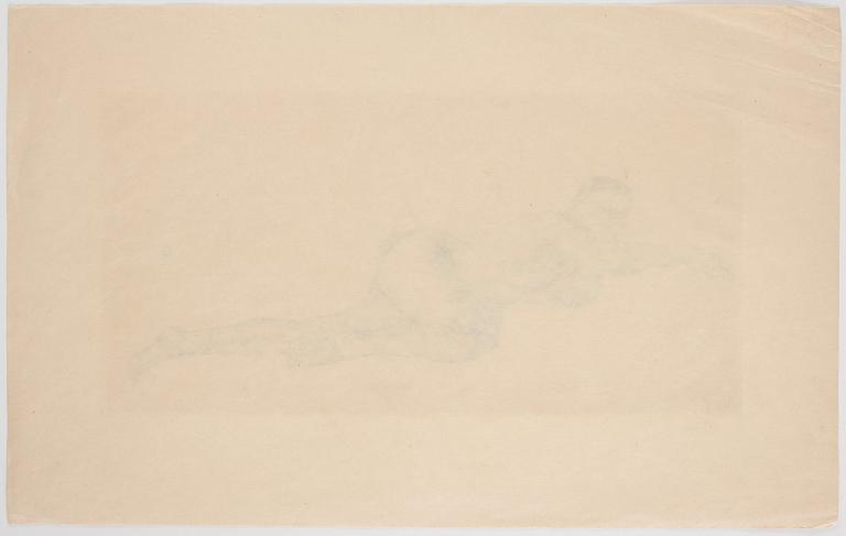 Lotte Laserstein, Nude resting.