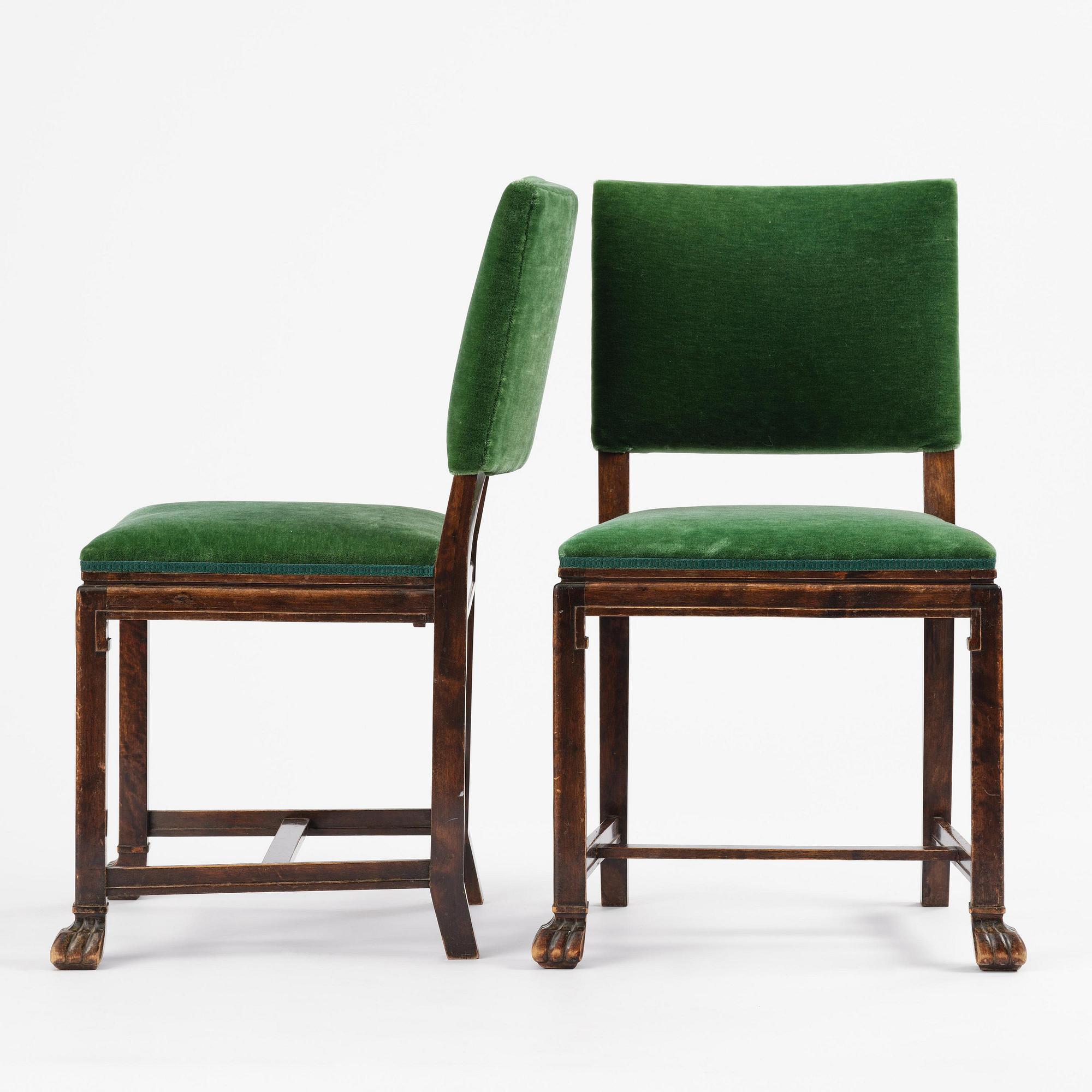 a pair of chairs, Boet, Gothenburg, 1920s-30s.