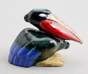 FIGUR, lergods, Taisto Kaasinen, Upsala Ekeby, 1900-talets mitt.