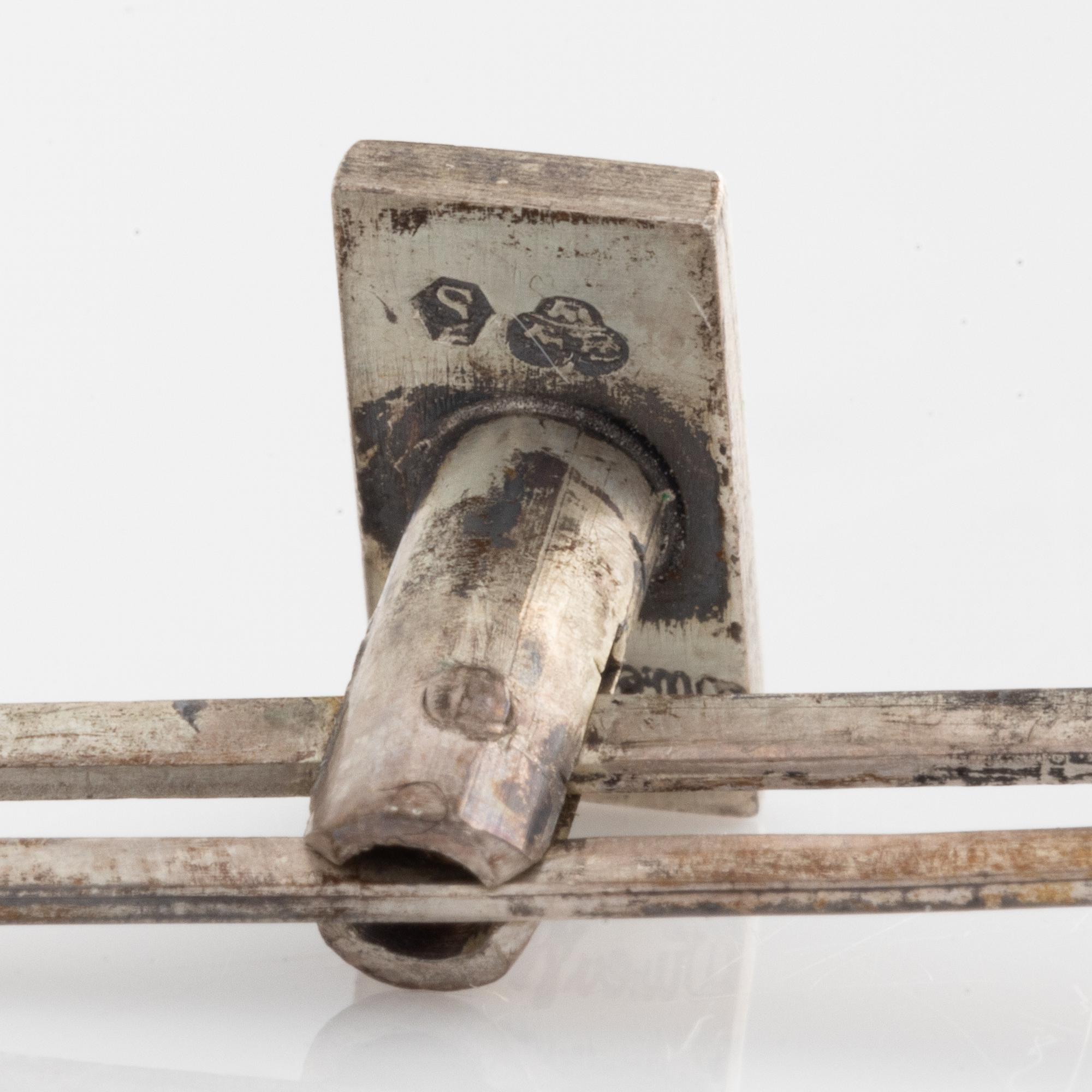 Wiwen Nilsson, manschettknappar och skjortknappar, silver.