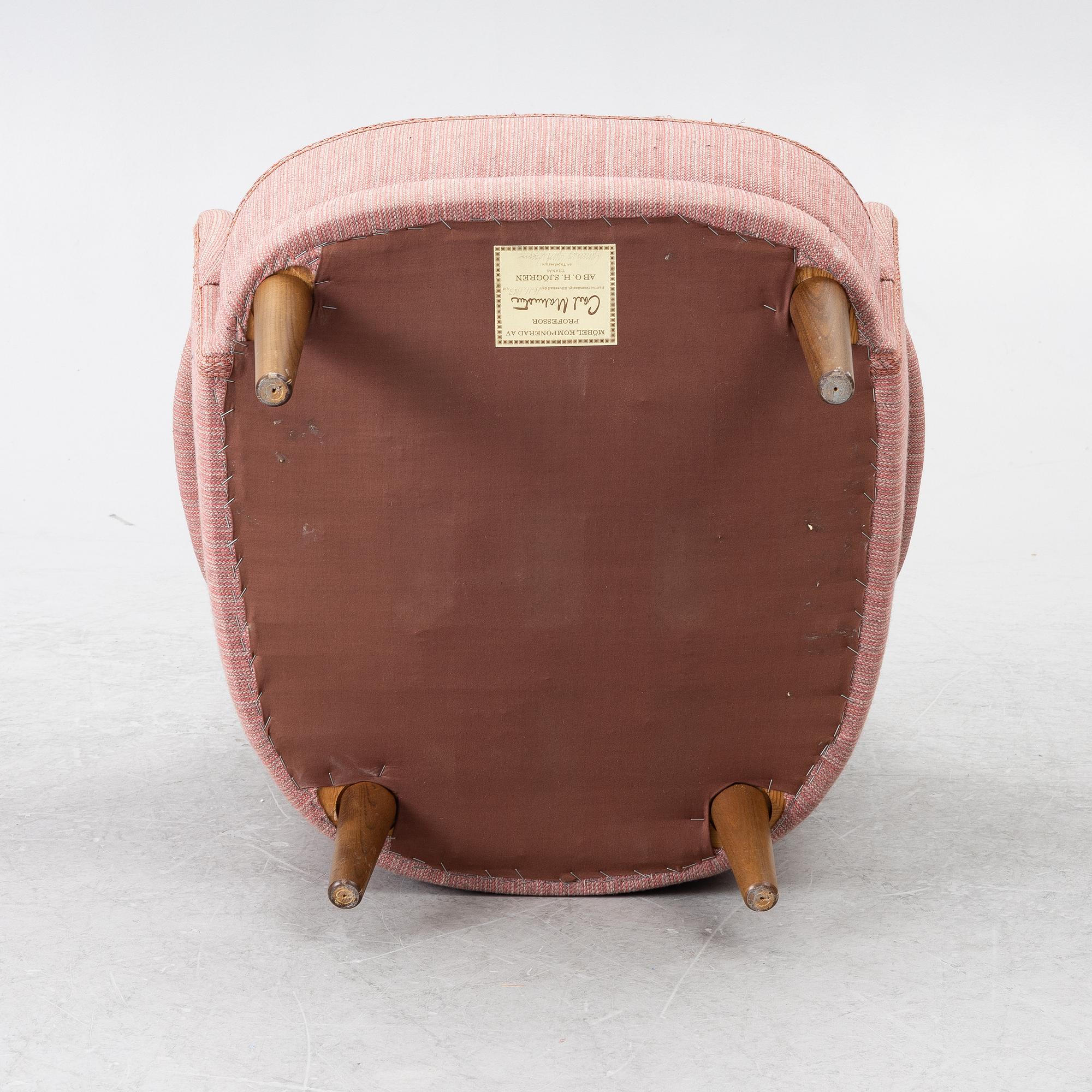 Carl Malmsten, an armchair, "Samsas", O.H. Sjögren, Tranås, 1983.