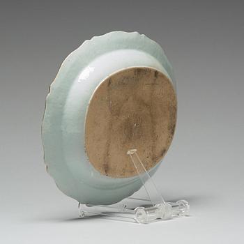 STEKFAT, kompanporslin. Qingdynastin, Qianlong (1736-95).