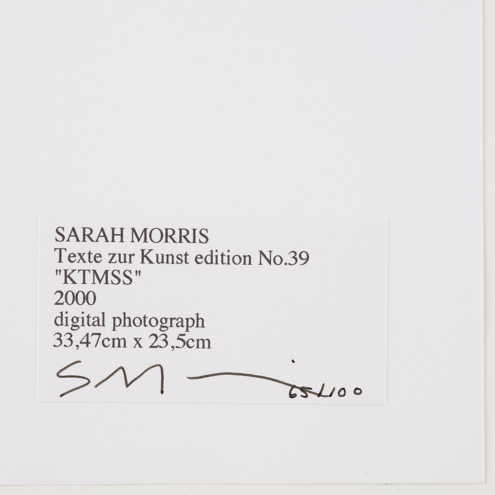 Sarah Morris, "KTMSS".