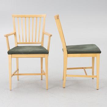 Carl Malmsten, Dining set, 6 pieces, “Vardags”, Stolab, 2002–13.