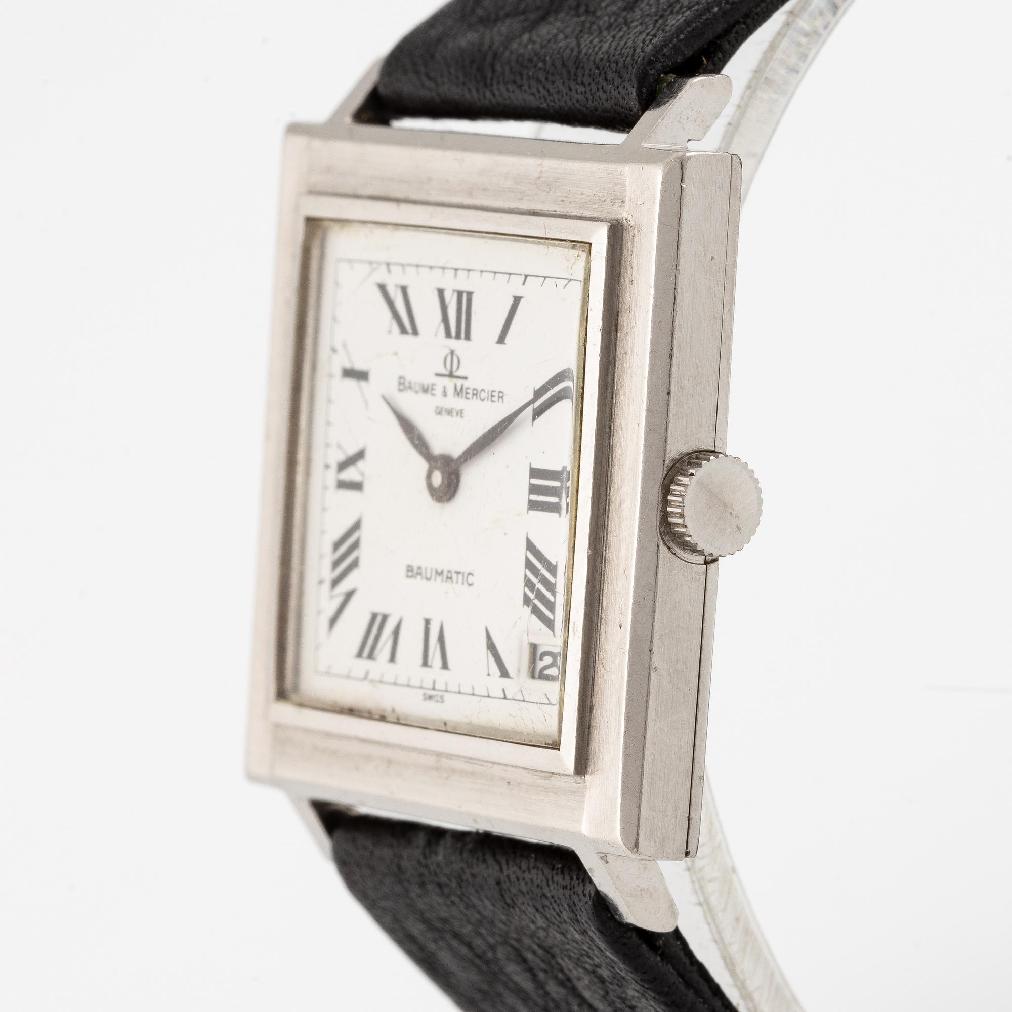 Baume & Mercier, Baumatic, armbandsur, 30,5 x 30,5 (37,5) mm.