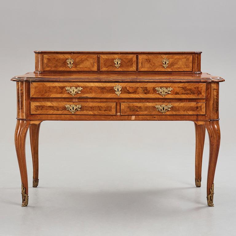 A Swedish Rococo mid 18th century writing desk.