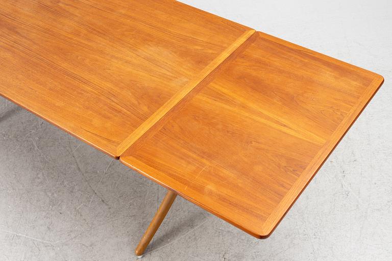 Hans J. Wegner, Dining table with leaves, 'AT-304', Andreas Tuck, Denmark, 1950s-60s.
