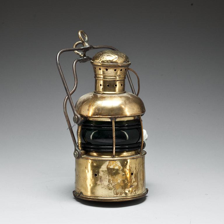 LANTERNA, mässing, 1800-talets andra hälft.