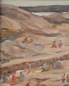 Lotte Laserstein, Bathing on the cliffs.