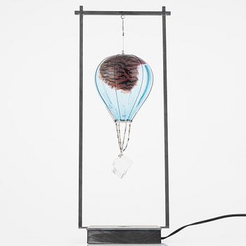 Kjell Engman, skulptur, glas, "Luftballong", signerad och numrerad 20/60.