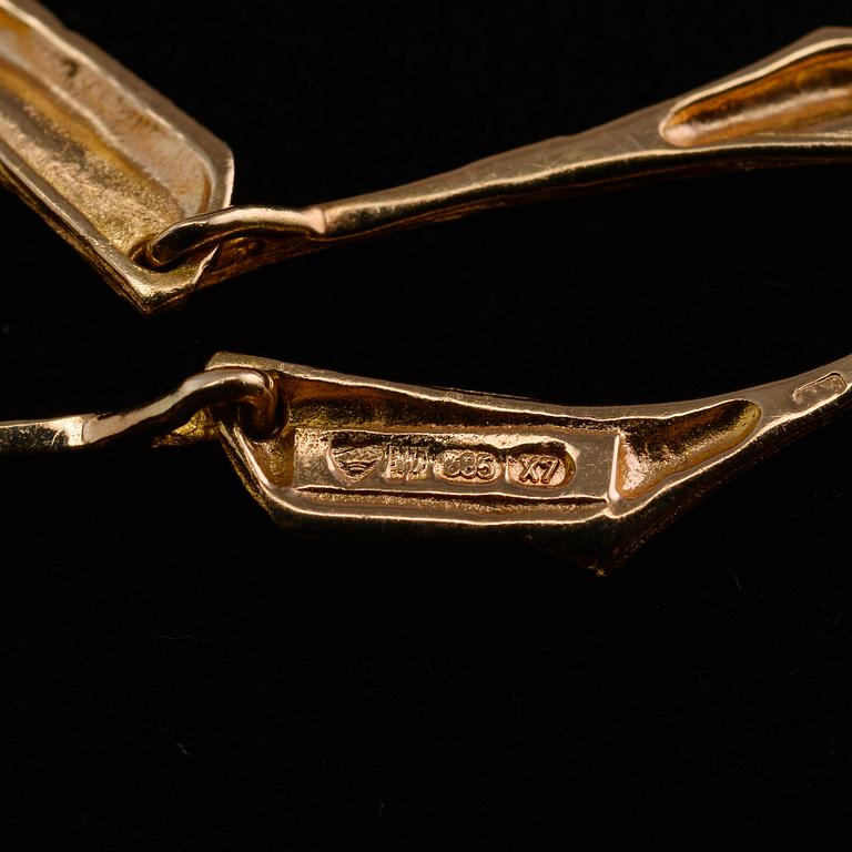 Björn Weckström, A NECKLACE, gold 14K, Lapponia 1975. Weight 20 g.