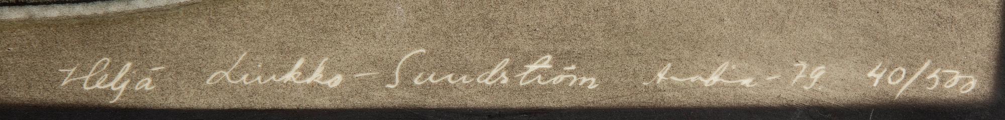 Heljä Liukko-Sundström, signed dated and numbered 79 40/500 Arabia.
