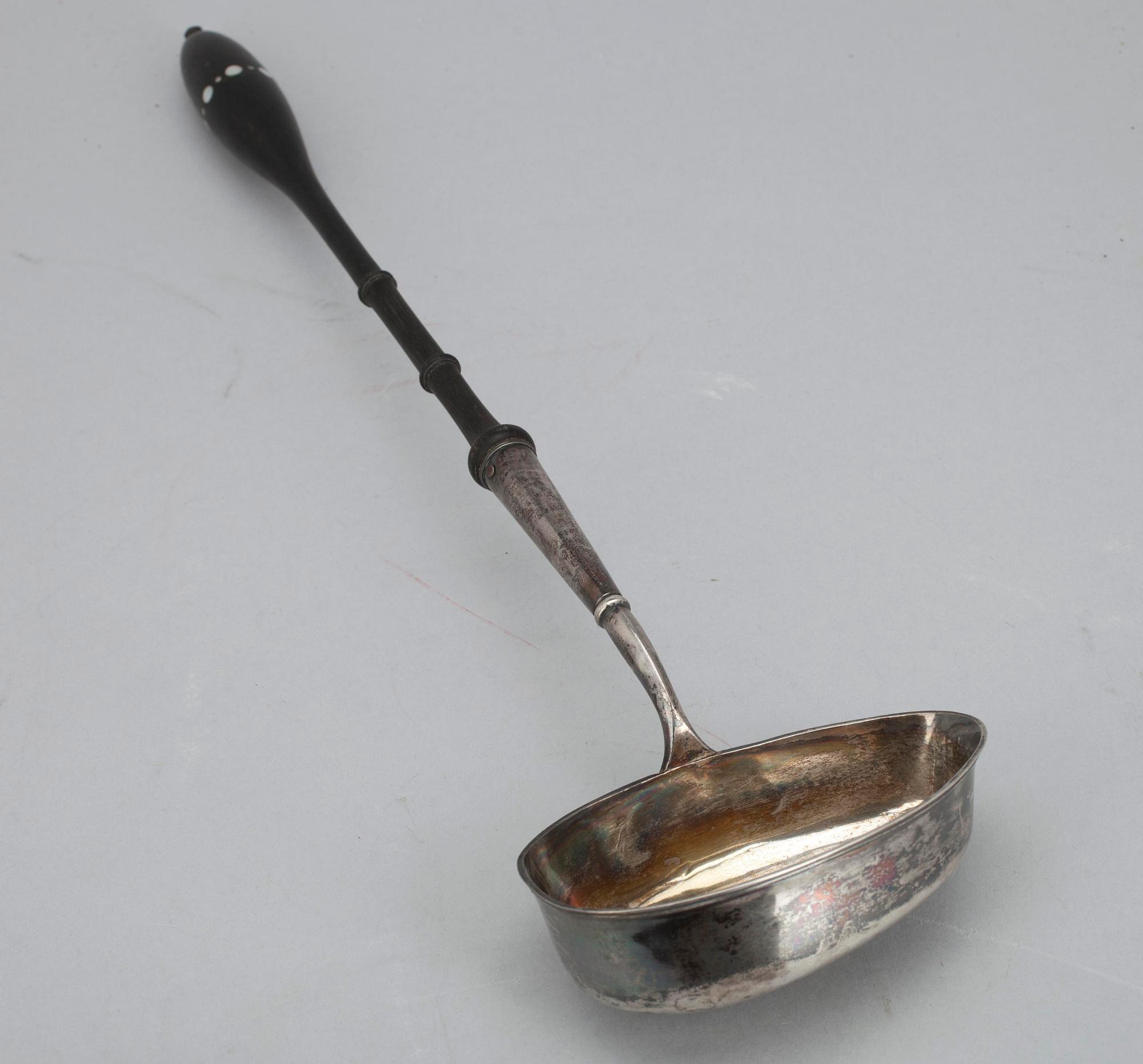 FÖRLÄGGARE, silver, träskaft, Elias Lindstedt, Åbo 1803.
